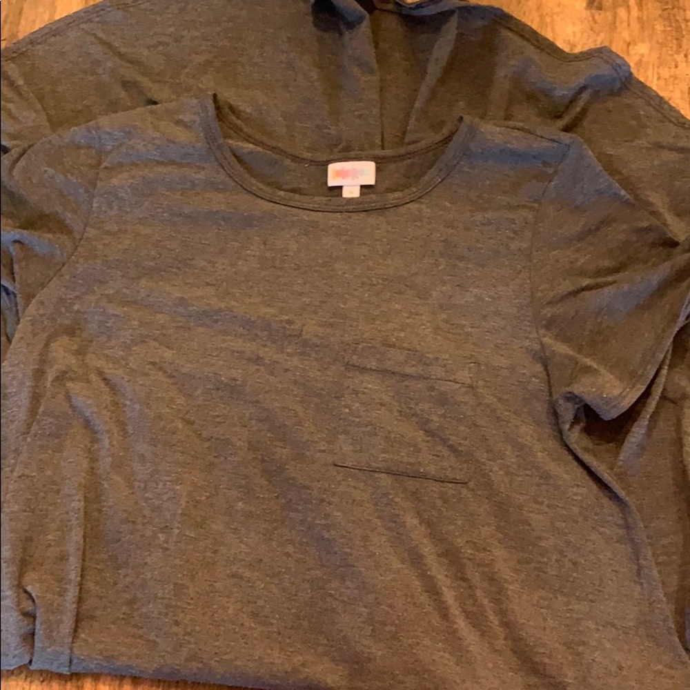 LuLaRoe gray Carly dress